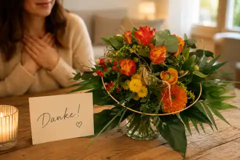 Dankeschön Blumengruß von Blumen Mankopf