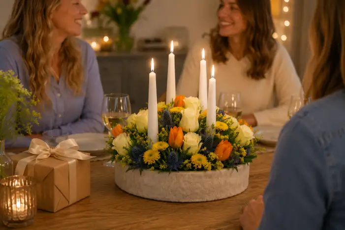Geburtstag Blumengruß von Blumen Mankopf