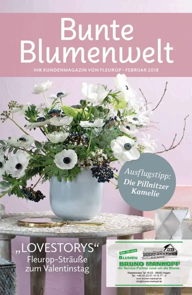 Bunte Blumenwelt Februar 2018
