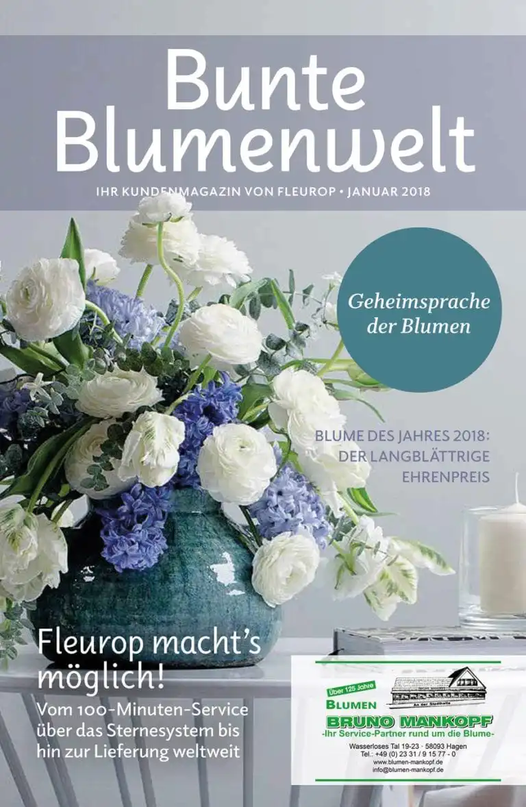 Bunte Blumenwelt Januar 2018