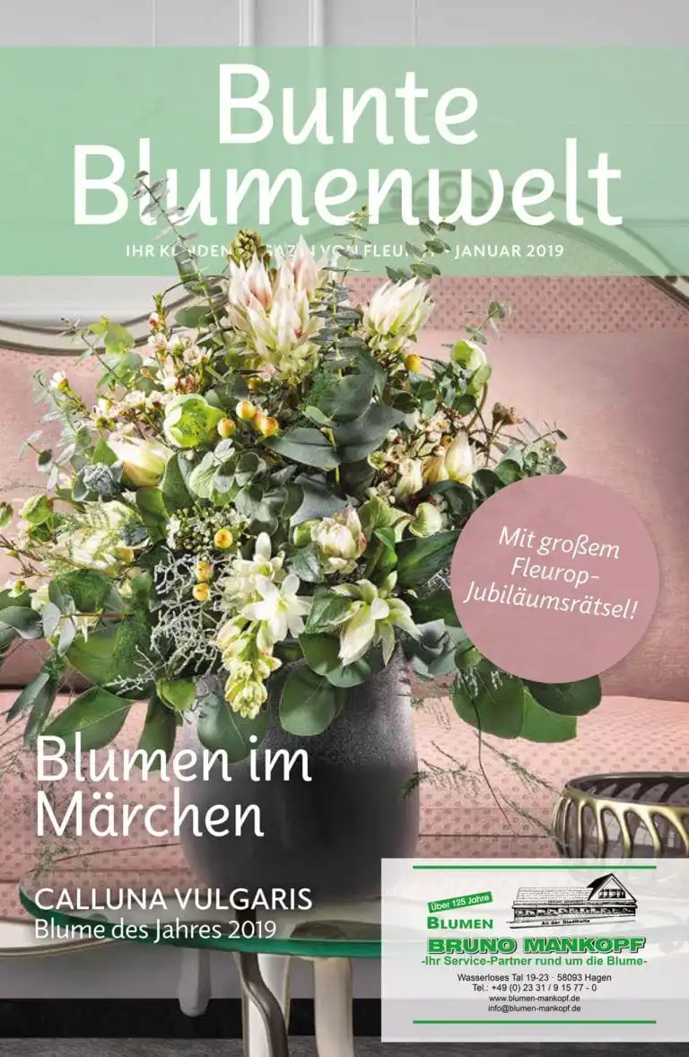 Bunte Blumenwelt Januar 2019