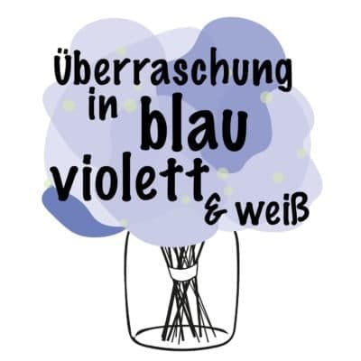 Überraschungs-Strauß blau-violett-weiß