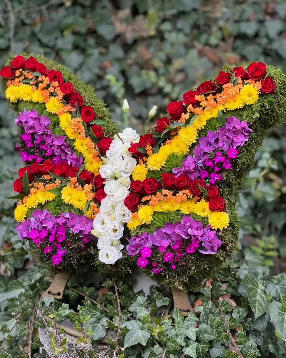 Trauerfloristik: ruhige florale Gestaltung für Trauerfeier und Beisetzung.