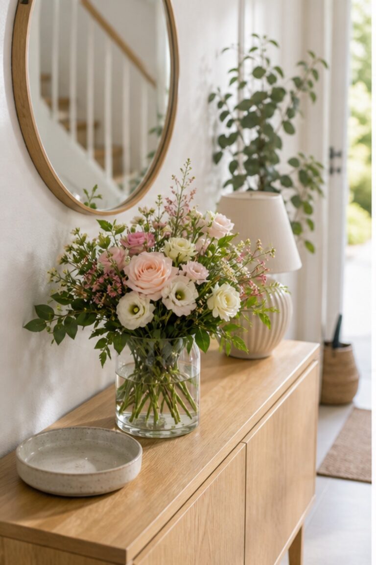 Blumen im Flur, Wohnzimmer und Essbereich: Wo Sträuße am besten wirken
