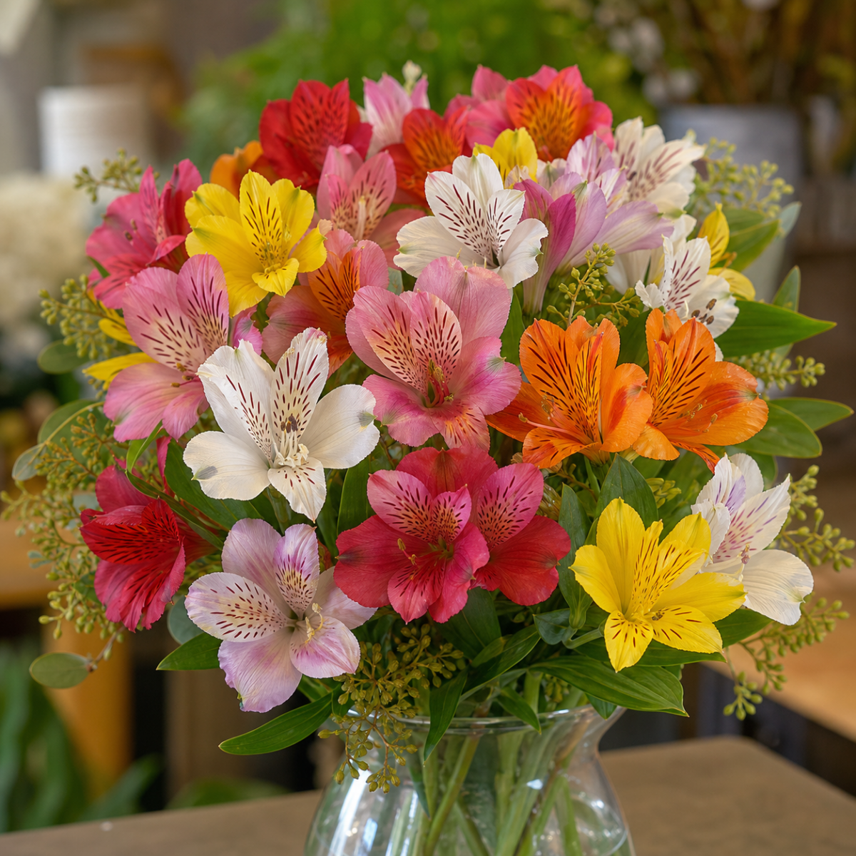 Sommerstrauß bei Hitze: Welche Blumen im Juli länger Freude machen 2 Inkalilie als haltbare Schnittblume für sommerliche Sträuße