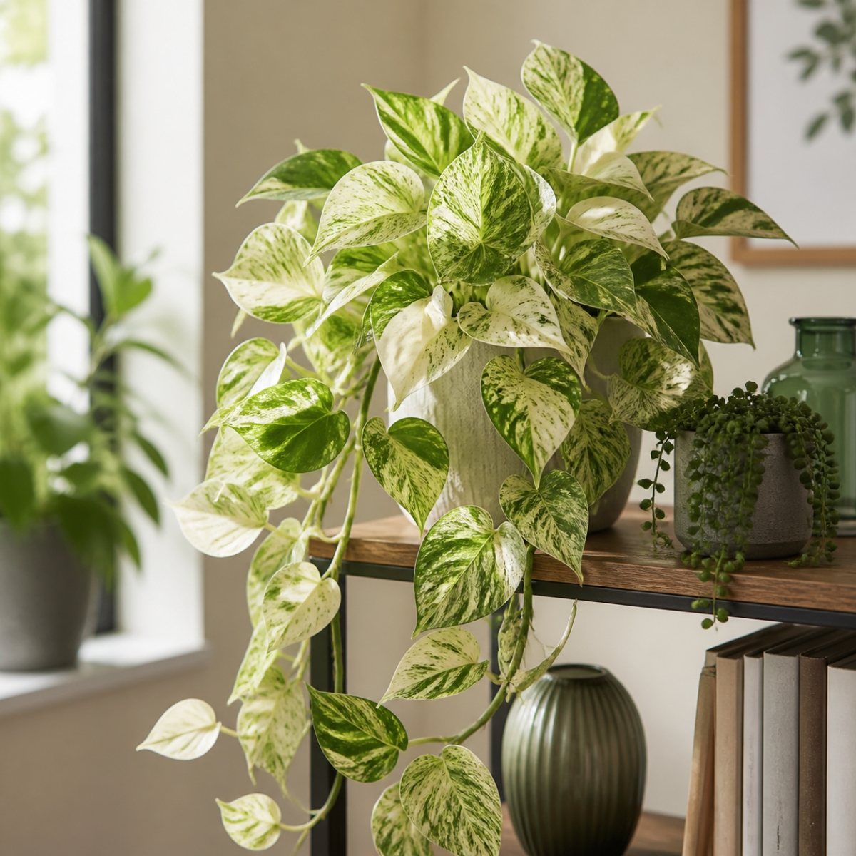 Marble-Queen-Efeutute - Epipremnum aureum Marble Queen