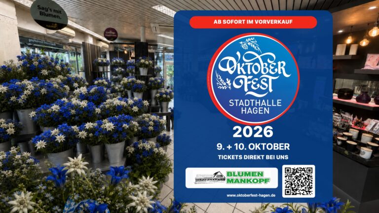 Oktoberfest 2026: Tickets ab sofort bei Blumen Mankopf erhältlich